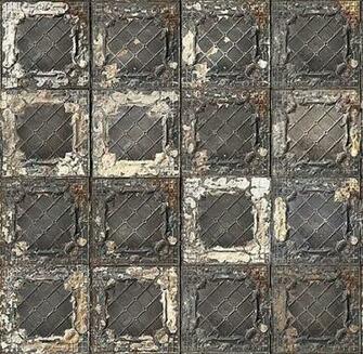 Amazing Pressed Tin Look Wallpaper Perfect For A Kitchen Ceiling