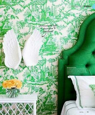 Match Bed Head To Wallpaper Bedrooms Home