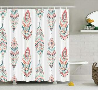 Amazon Summor Aztec Pattern Fabric Shower Curtain With Ethnic