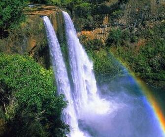 Wailua Falls Kauai Hawaii Wallpaper Screensaver
