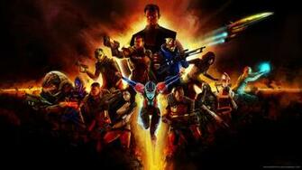 Mass Effect Characters Fire Collage Screensaver For Amazon Kindle