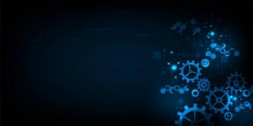 Futuristic Mechanical Gears Background Vector Art At Vecteezy