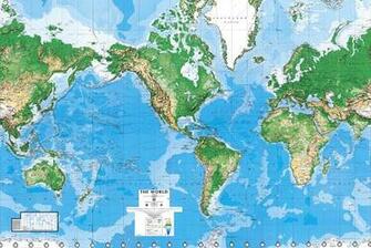 World Map Wall Paper Mural Wallpaper Border Inc