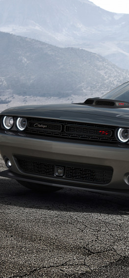 Grey Dodge Challenger 4k iPhone Xs Max HD Wallpaper