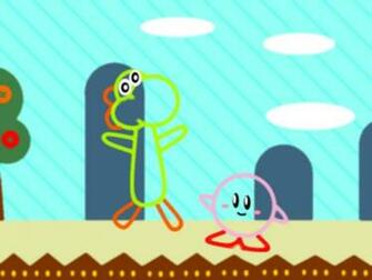 Yarn Yoshi And Kirby By Liquidfrogstudios