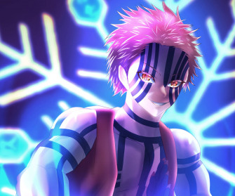 Akaza Glowing Snowflake C99u4naql23gpmmu Wallpaper