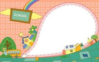 School Theme Powerpoint Background Templates And