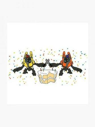 Grunt BirtHDay Party No Background Photographic Print By