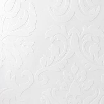 Superfresco Large Damask White Wallpaper At Wilko