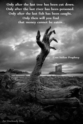 Cree Indian Prophecy Quotes Zombie Wallpaper Gothic