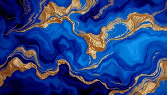 Blue Gold Wallpaper
