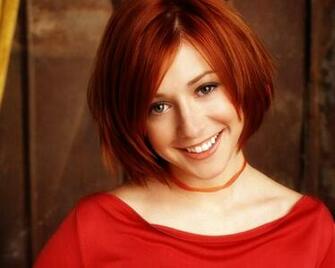 American Actress Television Celebrity Alyson Hannigan Wallpaper