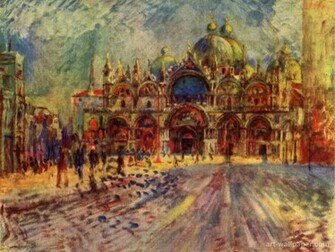 Mark S Square In Venice Renoir Pierre Auguste Wallpaper