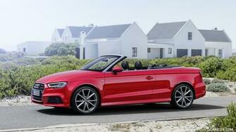 Audi A3 Cabriolet Color Misano Red Side HD Wallpaper
