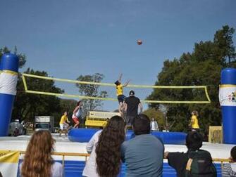 Bossaball Part Of A Sports Initiative In Buenos Aires