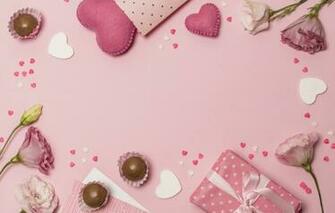 Wallpaper Holiday Gift Background Hearts Pink Mother S Day