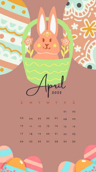 April Calendar Wallpaper
