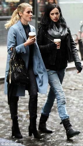 Marvel S The Defenders Image Krysten And Rachael On Set