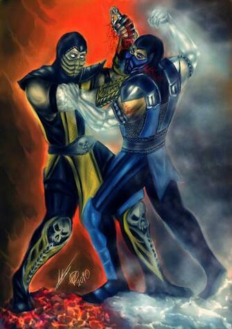 Scorpion Vs Sub Zero By Blackknight1987