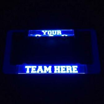 Lumisign License Plate Frame Design Your Own White Background