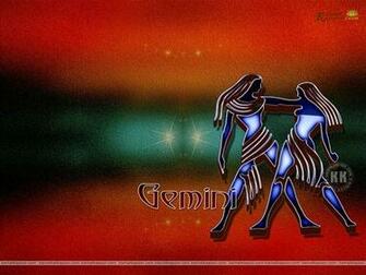 Gemini Wallpaper Zodiac Sign Glowing