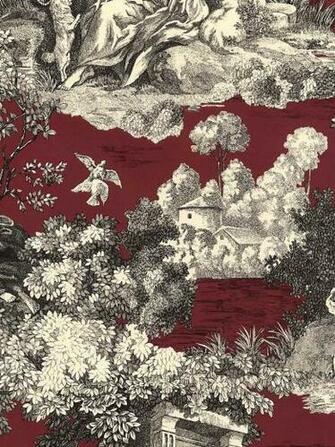 Toile Wallaper In On Sale Now At Americanblinds Crimson Makes