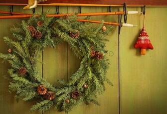 Wallpaper New Year Fir Tree Christmas Decoration