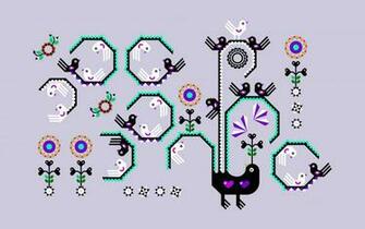 Zune Originals Birds Drawing Ornament Wallpaper Photos Pictures