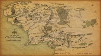 Map Of Middle Earth Wallpaper