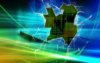 Broken Screen Wallpaper Apple HD