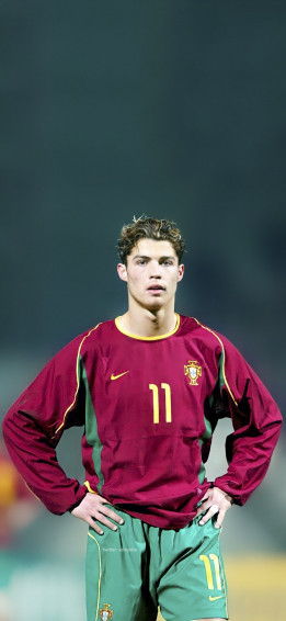 On Young Cristiano Ronaldo Wallpaper 4k