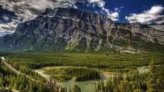 Fabulous Mountain In Nature HDr HD Wallpaper