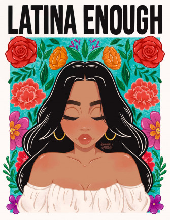 Latina Enough Artistic Representation Wallpaper