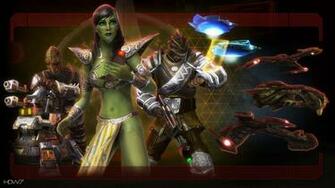 Star Trek Online Klingon Engineering Officers Widescreen HD Wallpaper