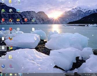 Animated Snow Desktop Wallpaper