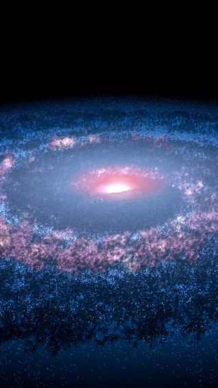 Milky Way Ellipses Space Universe iPhone 6s Plus Pixel Wallpaper