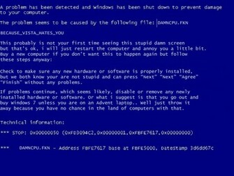 Blue Screen Of Death By Oyyou