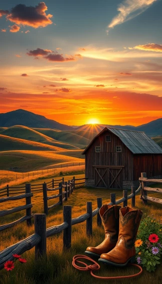 Country Western Wallpaper