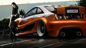 Toyota Celica Tuning Girl Cars Car Auto Wallpaperwith