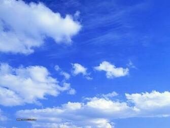 White Cloud Blue Sky Wallpaper