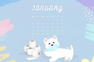January Calendar Wallpaper