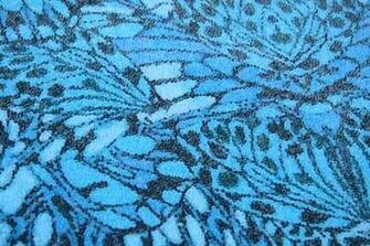 Beaded Walls Retro Butterflies Under Layer Of Glass Bead Wallpaper