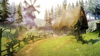 Fairy Tale Castle Background Desktop Background