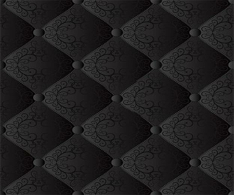 Black Seamless Background Quilted Fabric By