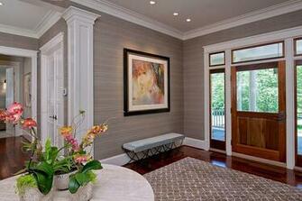 Gorgeous Entryways Clad In Wallpaper