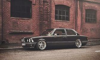 Fotos Bmw E21 Schwarz Ziegel Autos Mauer