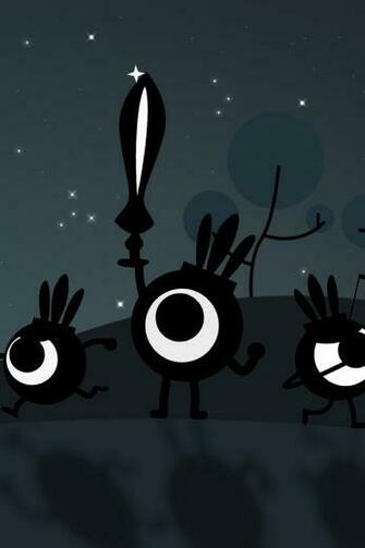 Wallpaper Patapon Moon Sky Stars iPhone 4s