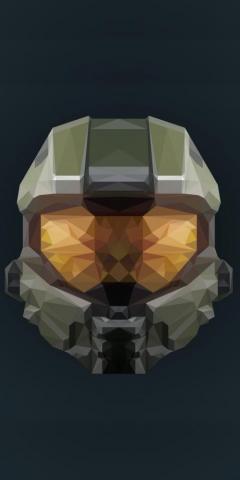 Helmet Halo Infinite Artwork Low Poly Wallpaper