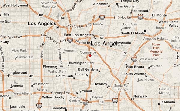 Pin Locations Los Angeles Wallpaper Background