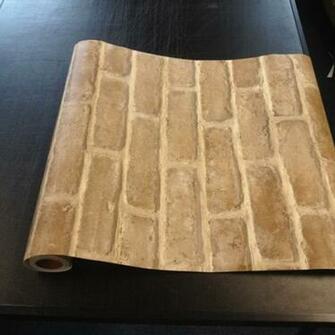 Brick Effect Sticky Back Plastic Vinyl Wallpaper